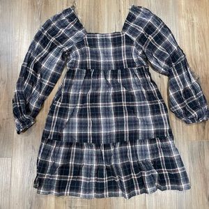 NWT! Plaid Long Sleeve Dress Target